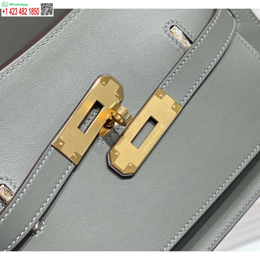 Replica Hermes 316413 Jypsiere Genți Hermes Din Piele Gri H900920