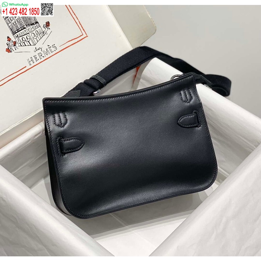 Replika Hermes 316413 Jypsiere Skórzane Torby Hermes Czarne H900915