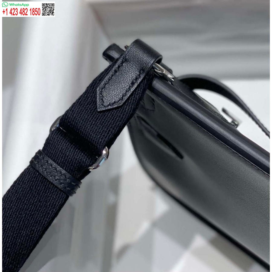 Replika Hermes 316413 Jypsiere Skórzane Torby Hermes Czarne H900915