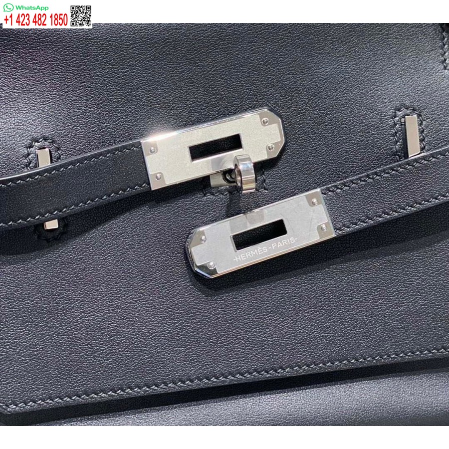 Replika Hermes 316413 Jypsiere Skórzane Torby Hermes Czarne H900915