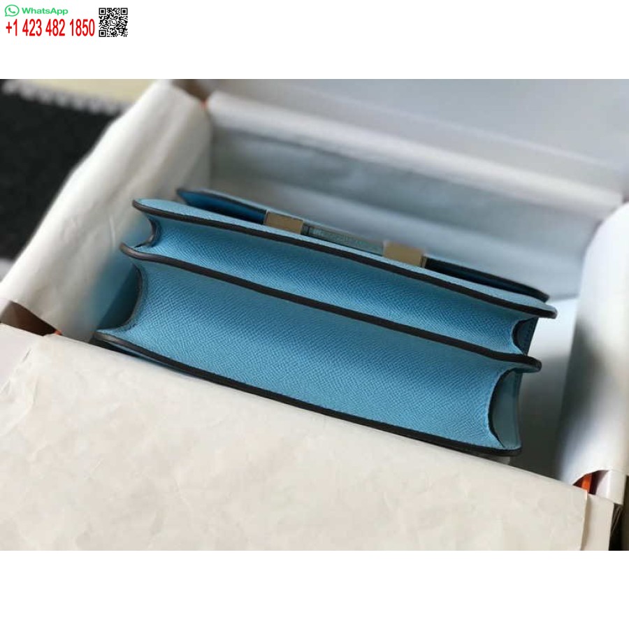 ماکت کیف های شانه ای هرمس کنستانس چرم نقره ای H28418