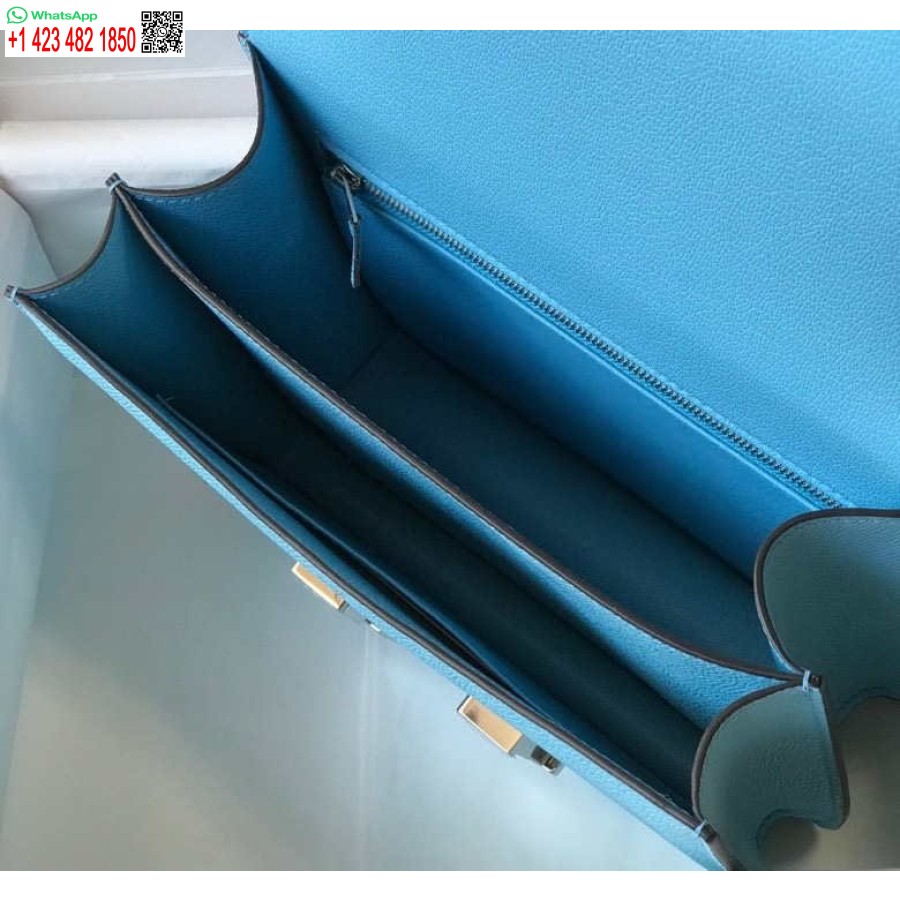 ماکت کیف های شانه ای هرمس کنستانس چرم نقره ای H28418