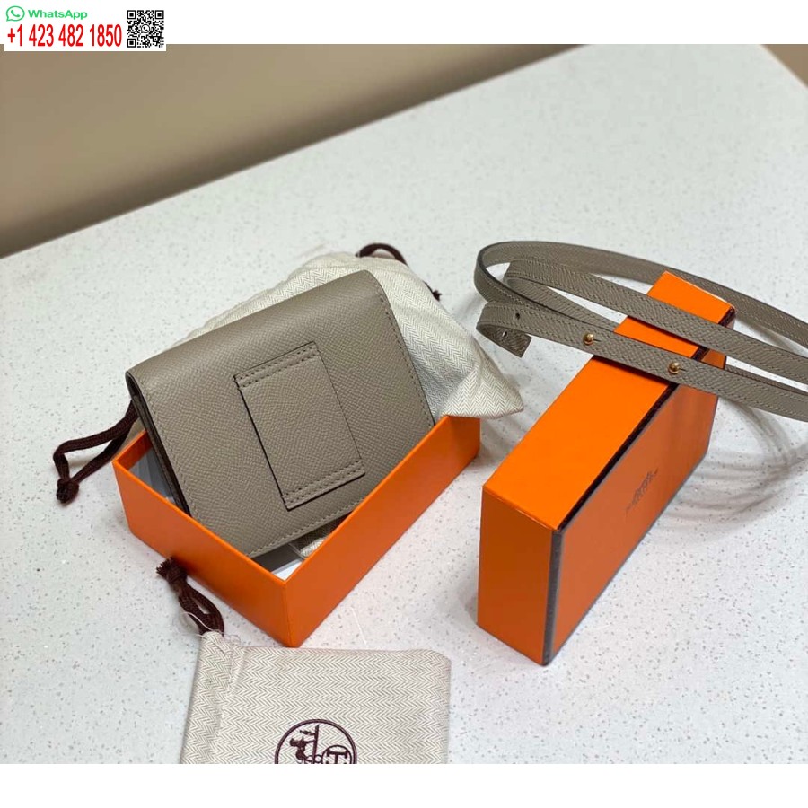 Replika Hermes Constance Mini Cross Body Táska Epsom Bőr Arany H28421
