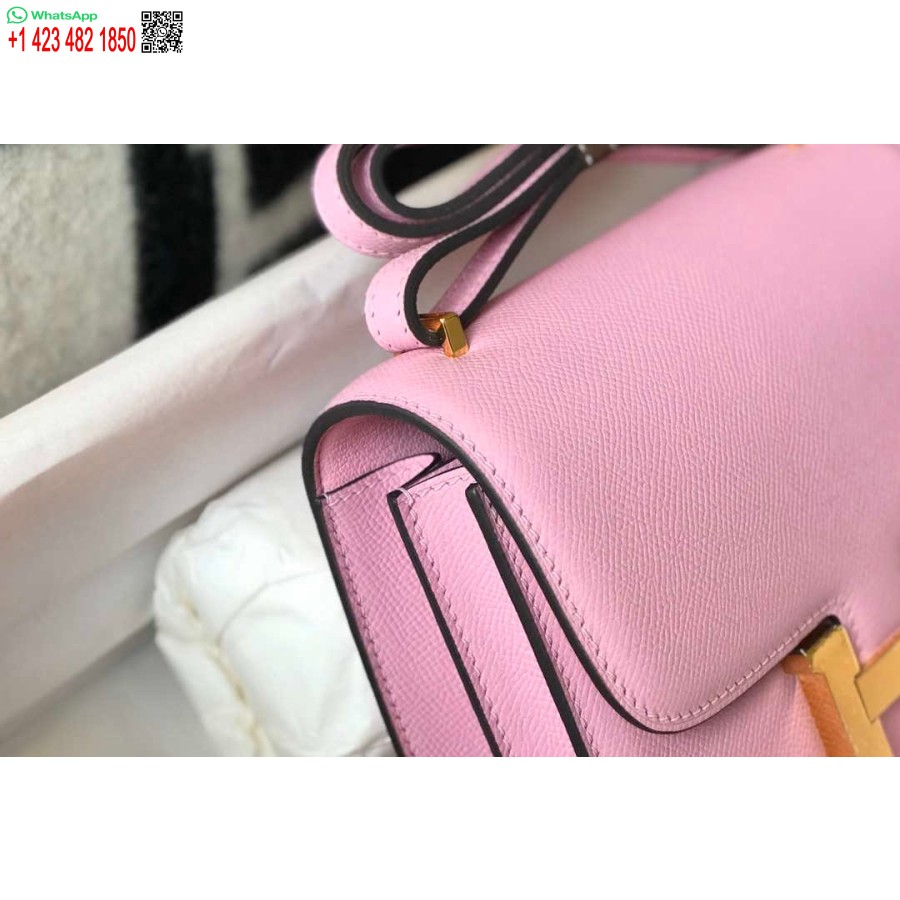 ماکت کیف هرمس کنستانس صلیب بادی چرم اپسوم طلایی H28410