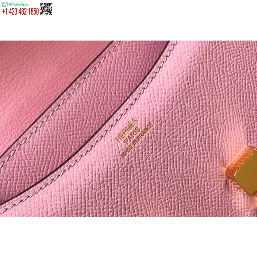 ماکت کیف هرمس کنستانس صلیب بادی چرم اپسوم طلایی H28410