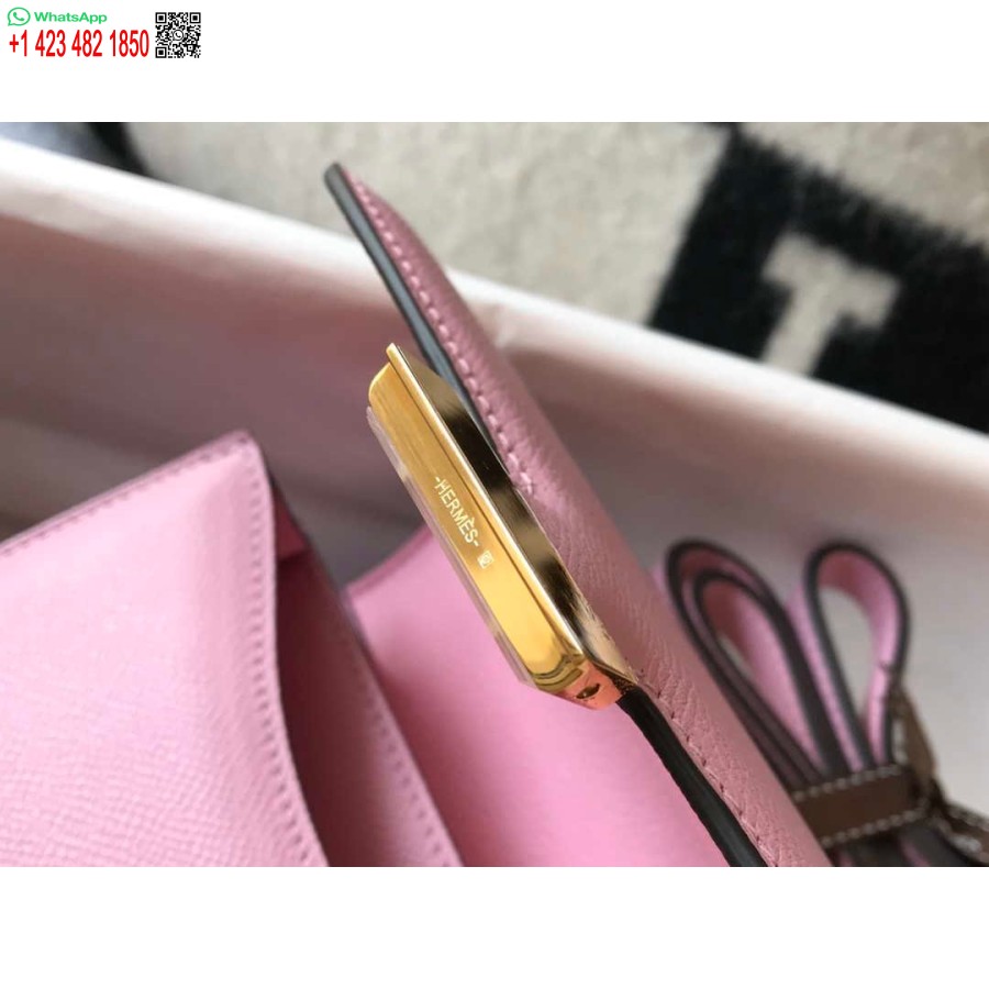 ماکت کیف هرمس کنستانس صلیب بادی چرم اپسوم طلایی H28410