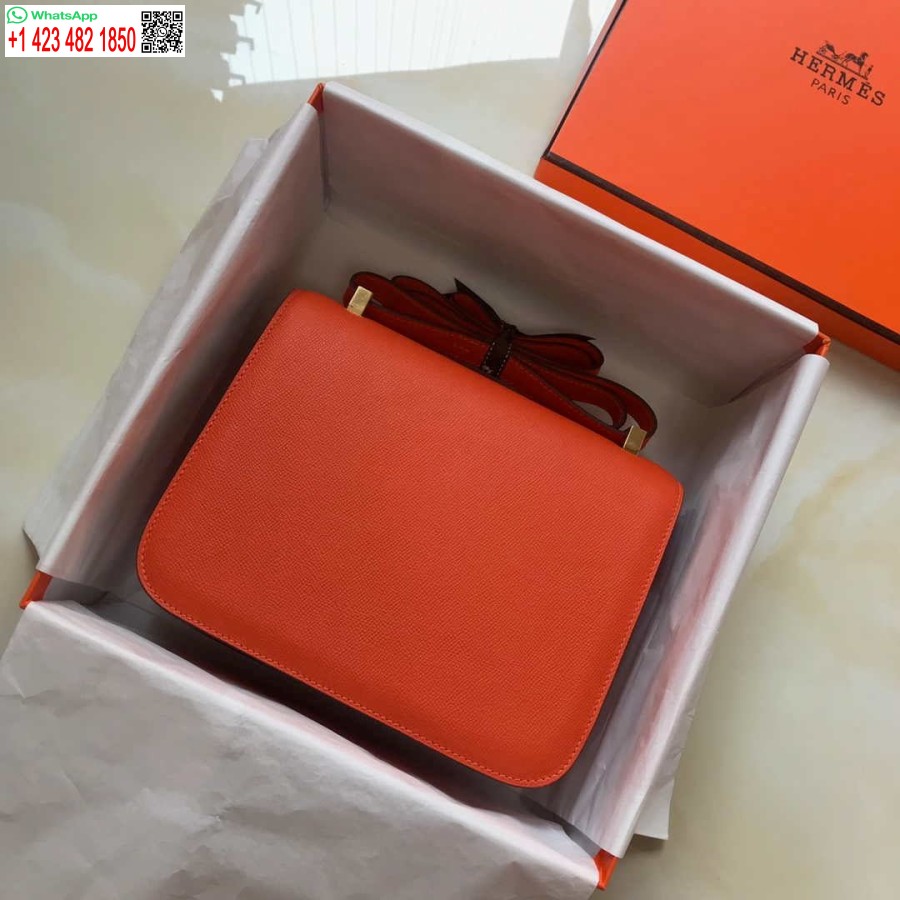 Replika Hermes Constance Kereszt Táska Epsom Bőr Arany H28409