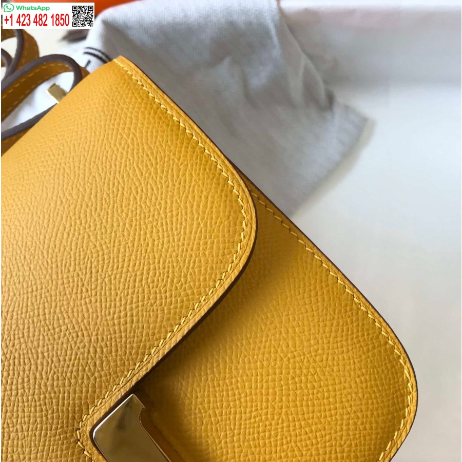 Replika Hermes Constance Cross Body Laukku Epsom Nahka Kulta H28413