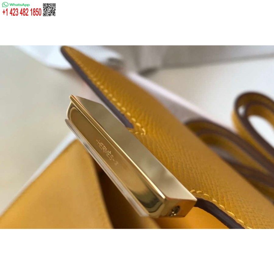 Replika Hermes Constance Cross Body Laukku Epsom Nahka Kulta H28413