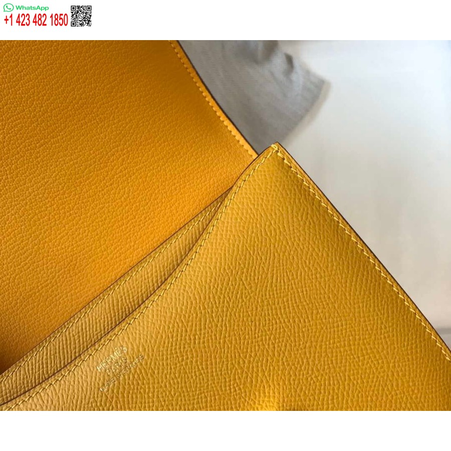 Replika Hermes Constance Cross Body Laukku Epsom Nahka Kulta H28413