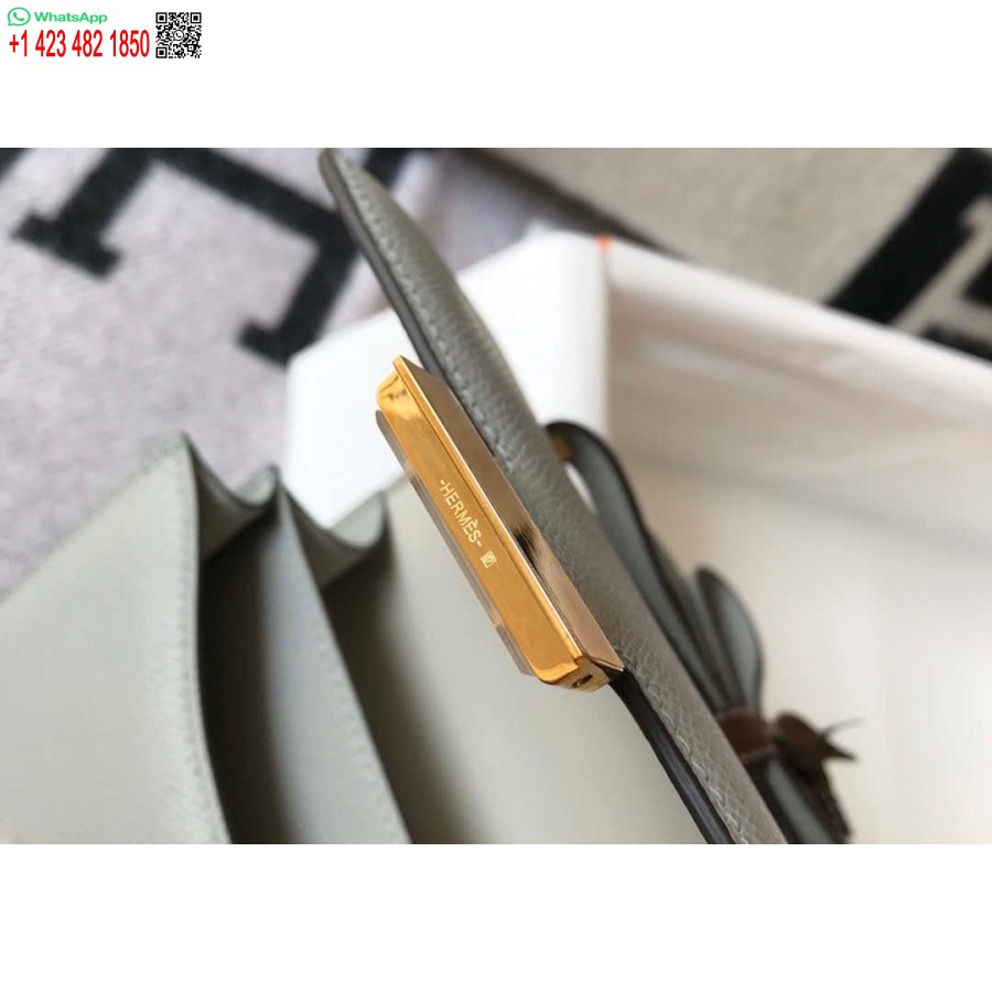 ماکت کیف هرمس کنستانس صلیب بادی چرم اپسوم طلایی H28408