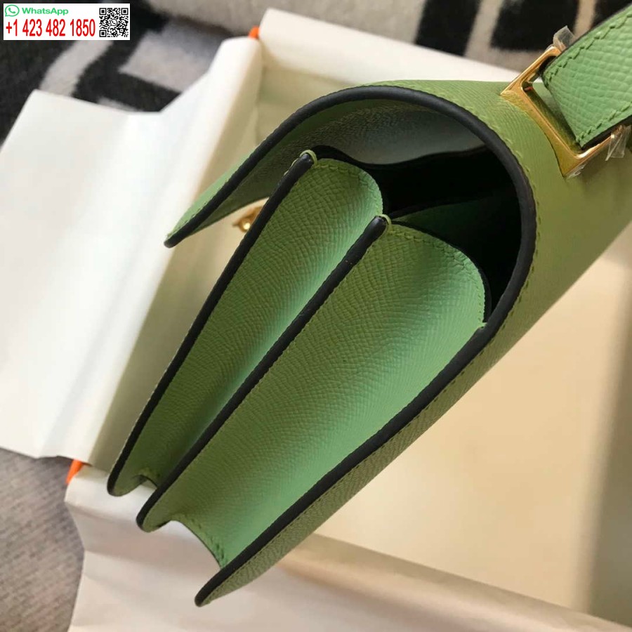 ماکت کیف هرمس کنستانس صلیب بادی چرم اپسوم طلایی H28406