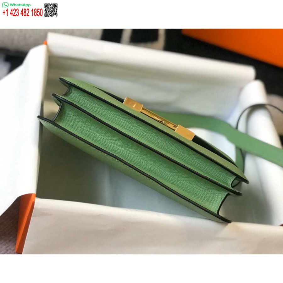 ماکت کیف هرمس کنستانس صلیب بادی چرم اپسوم طلایی H28406