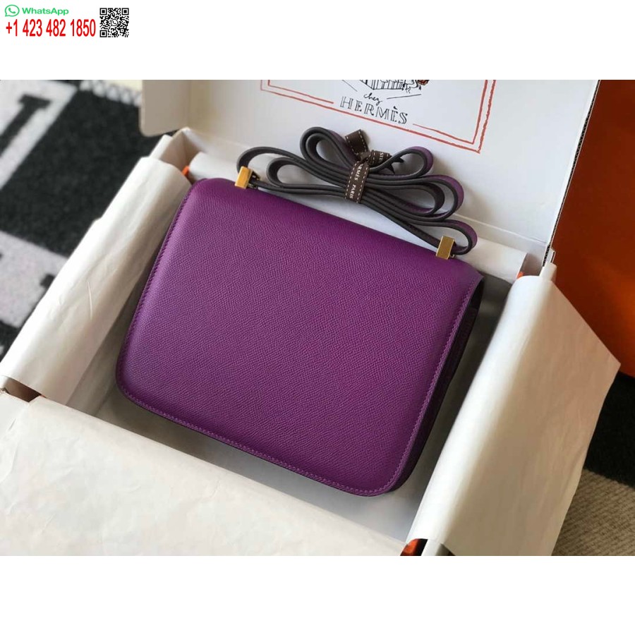 ماکت کیف هرمس کنستانس صلیب بادی چرم اپسوم طلایی H28404