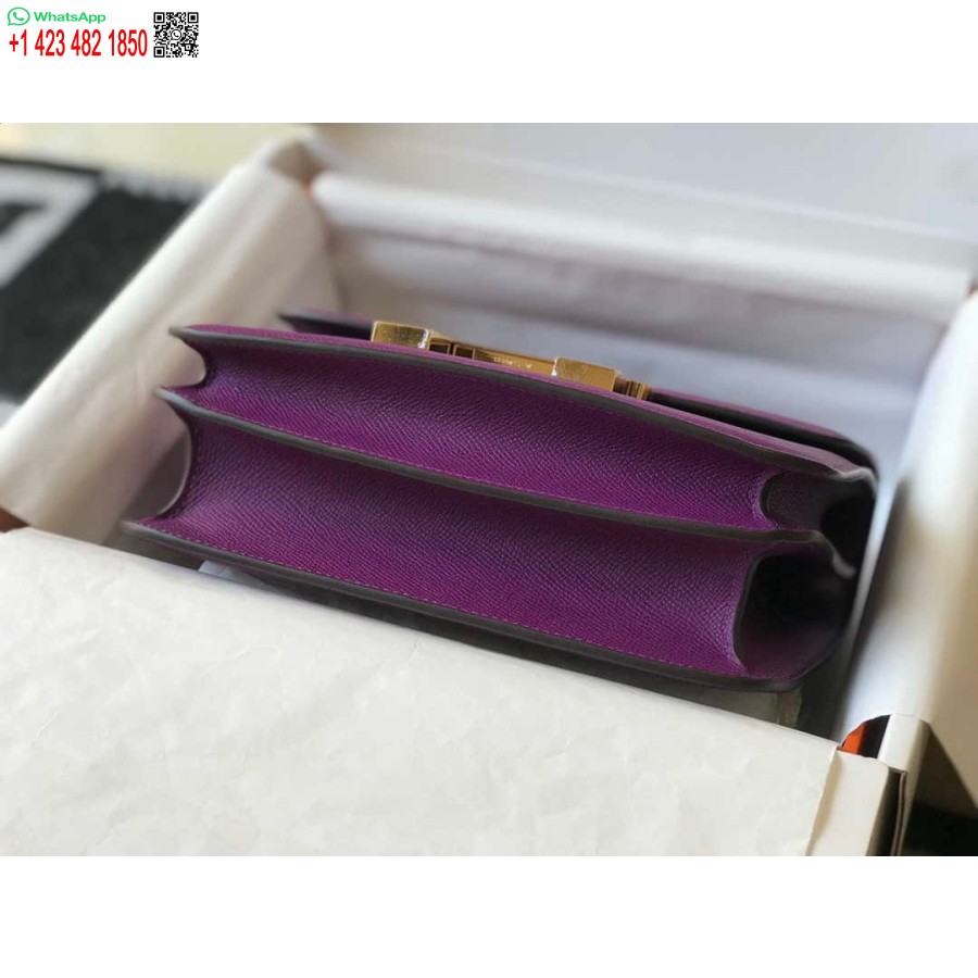 ماکت کیف هرمس کنستانس صلیب بادی چرم اپسوم طلایی H28404