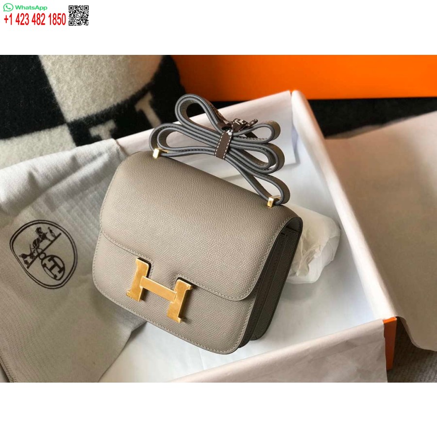 ماکت کیف هرمس کنستانس صلیب بادی چرم اپسوم طلایی H28403