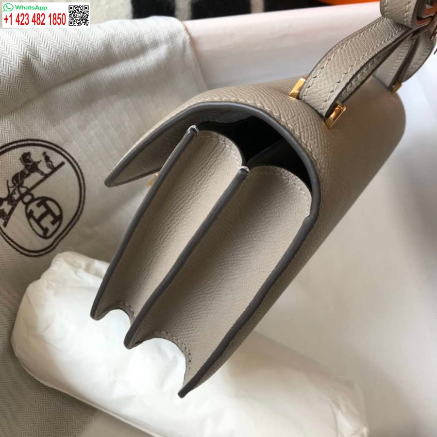 ماکت کیف هرمس کنستانس صلیب بادی چرم اپسوم طلایی H28403