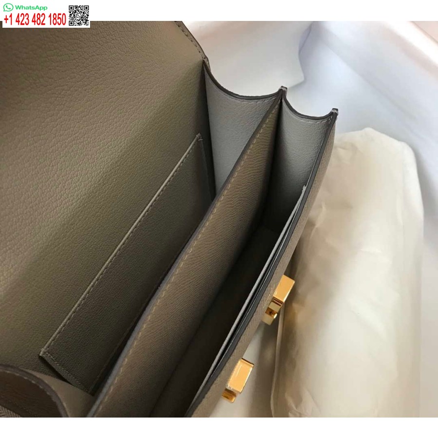 ماکت کیف هرمس کنستانس صلیب بادی چرم اپسوم طلایی H28403