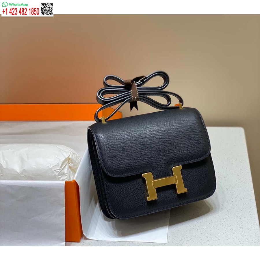 ماکت هرمس کنستانس صلیب بادی کیف چرم اپسوم طلایی H28401