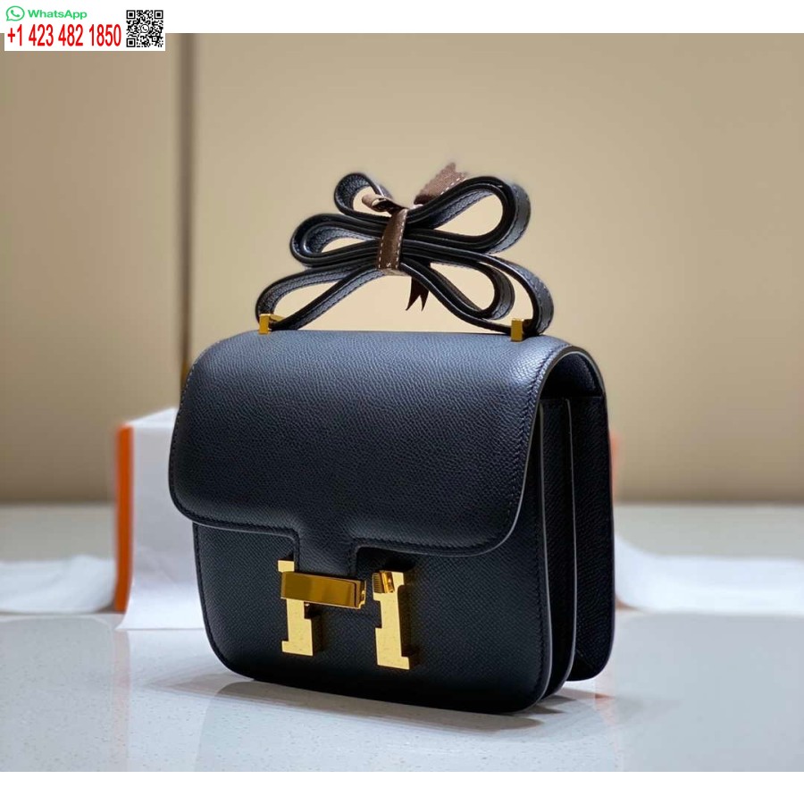 ماکت هرمس کنستانس صلیب بادی کیف چرم اپسوم طلایی H28401