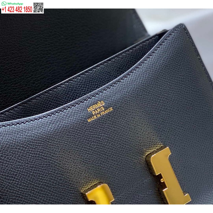 ماکت هرمس کنستانس صلیب بادی کیف چرم اپسوم طلایی H28401