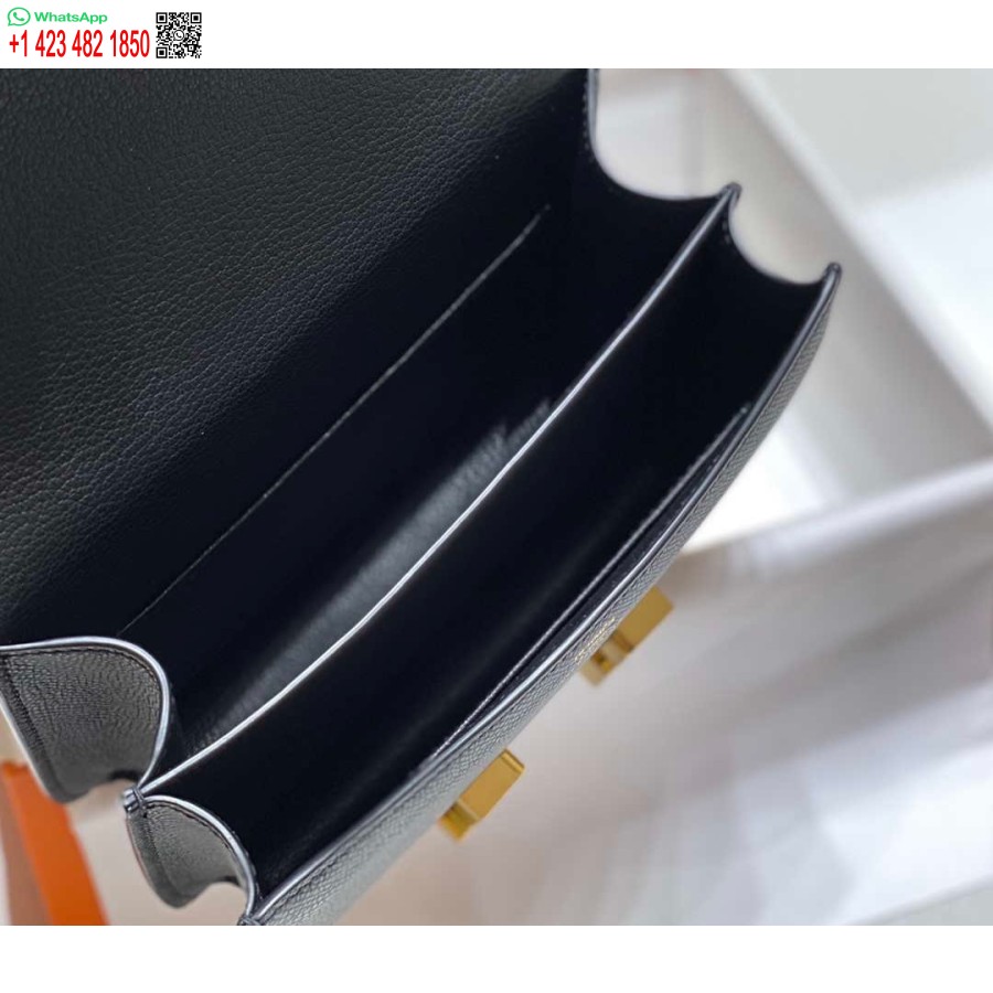 ماکت هرمس کنستانس صلیب بادی کیف چرم اپسوم طلایی H28401