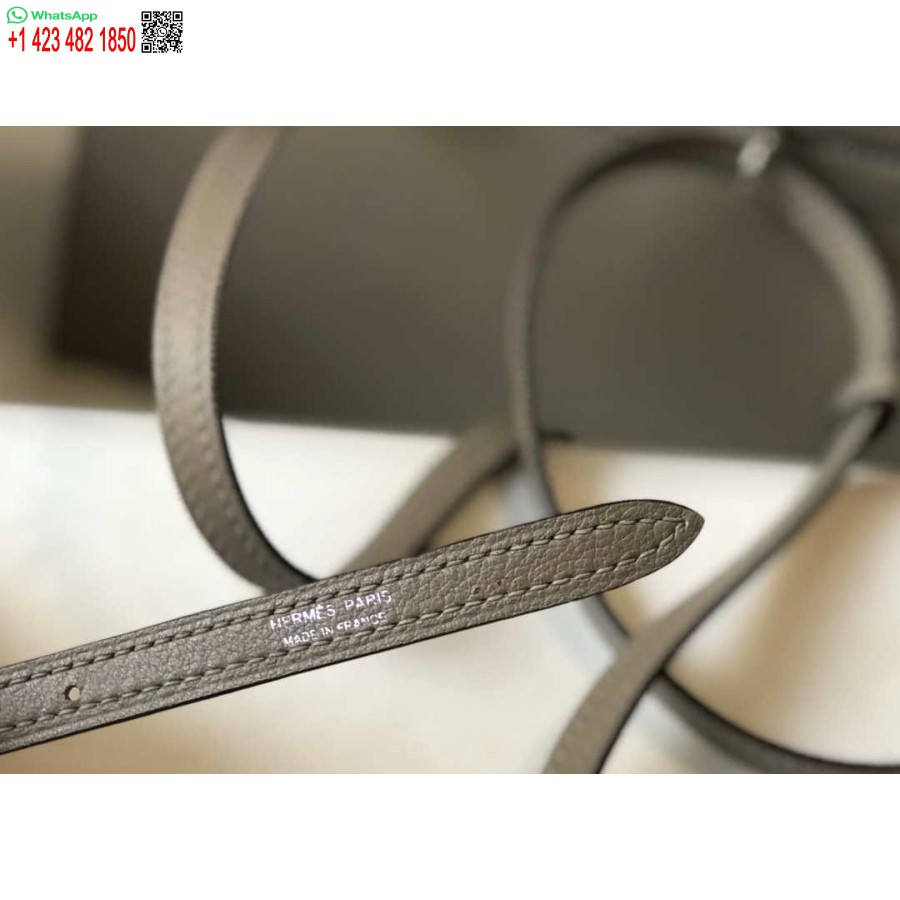طبق الاصل هيرميس كيلي دانس 22 سم حقيبة جلدية 20363 الشظية الرمادية