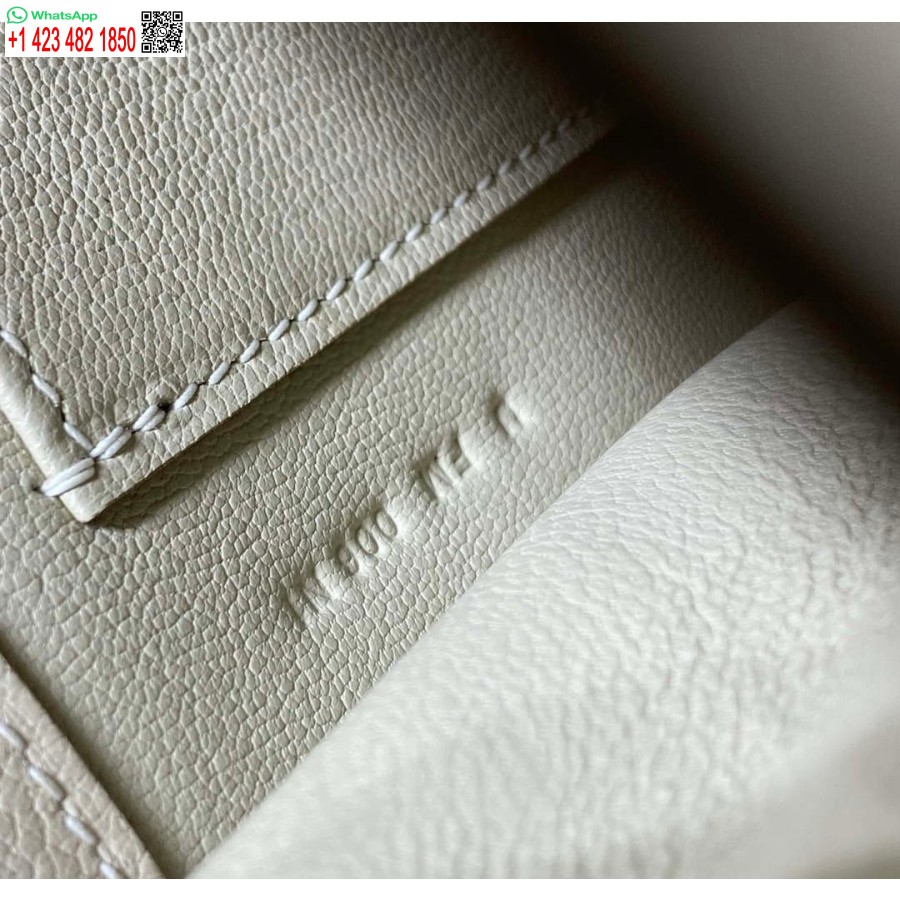 طبق الاصل هيرميس Evercolor كيلي دانس II 22CM حقيبة جلدية عبر الجسم H20366 الأبيض