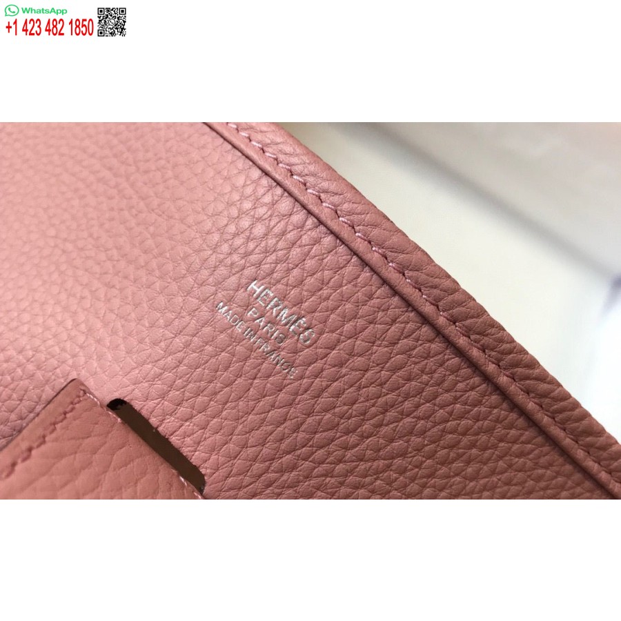 Replica Hermes H083435 Evelyne Iii 29 Geanta De Umar Argintiu Hardware Roz