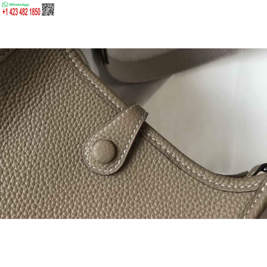 ماکت کیف هرمس ایولین کیف مینی کراس بادی هرمس 20403 کاخی سگک نقره ای