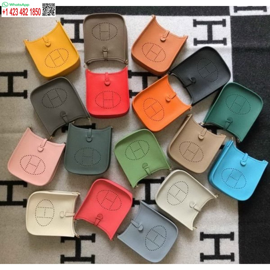 ماکت کیف هرمس Evelyne طراحی کیف کوتاه هرمس 20397 سگک طلایی قرمز