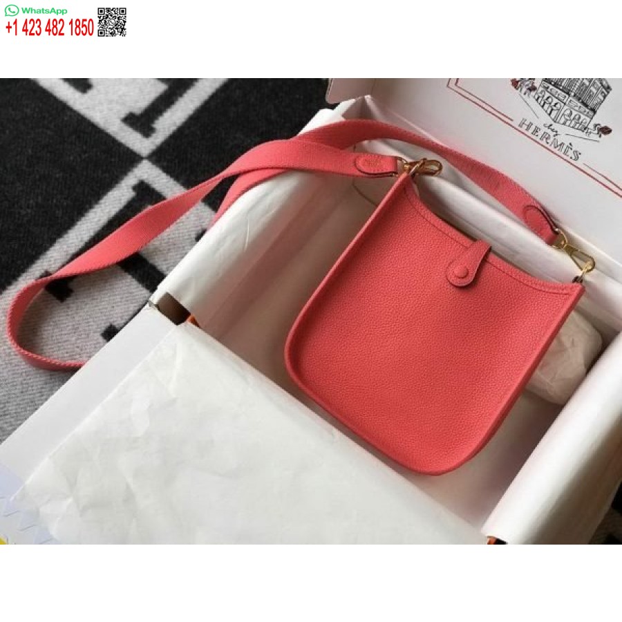 ماکت کیف هرمس Evelyne طراحی کیف کوتاه هرمس 20397 سگک طلایی قرمز