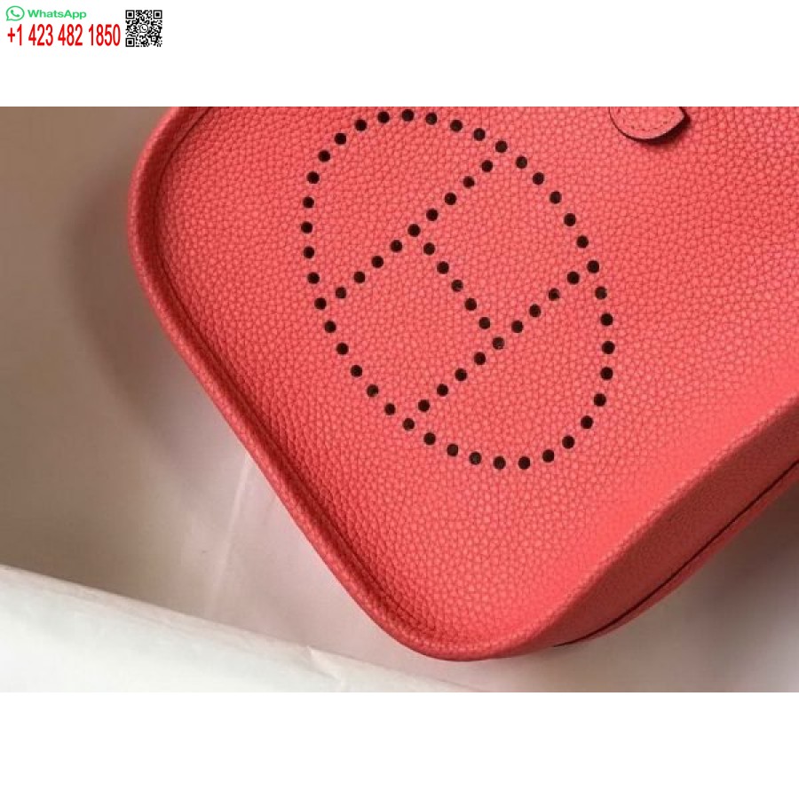 ماکت کیف هرمس Evelyne طراحی کیف کوتاه هرمس 20397 سگک طلایی قرمز