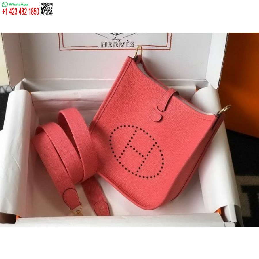 ماکت کیف هرمس Evelyne طراحی کیف کوتاه هرمس 20397 سگک طلایی قرمز