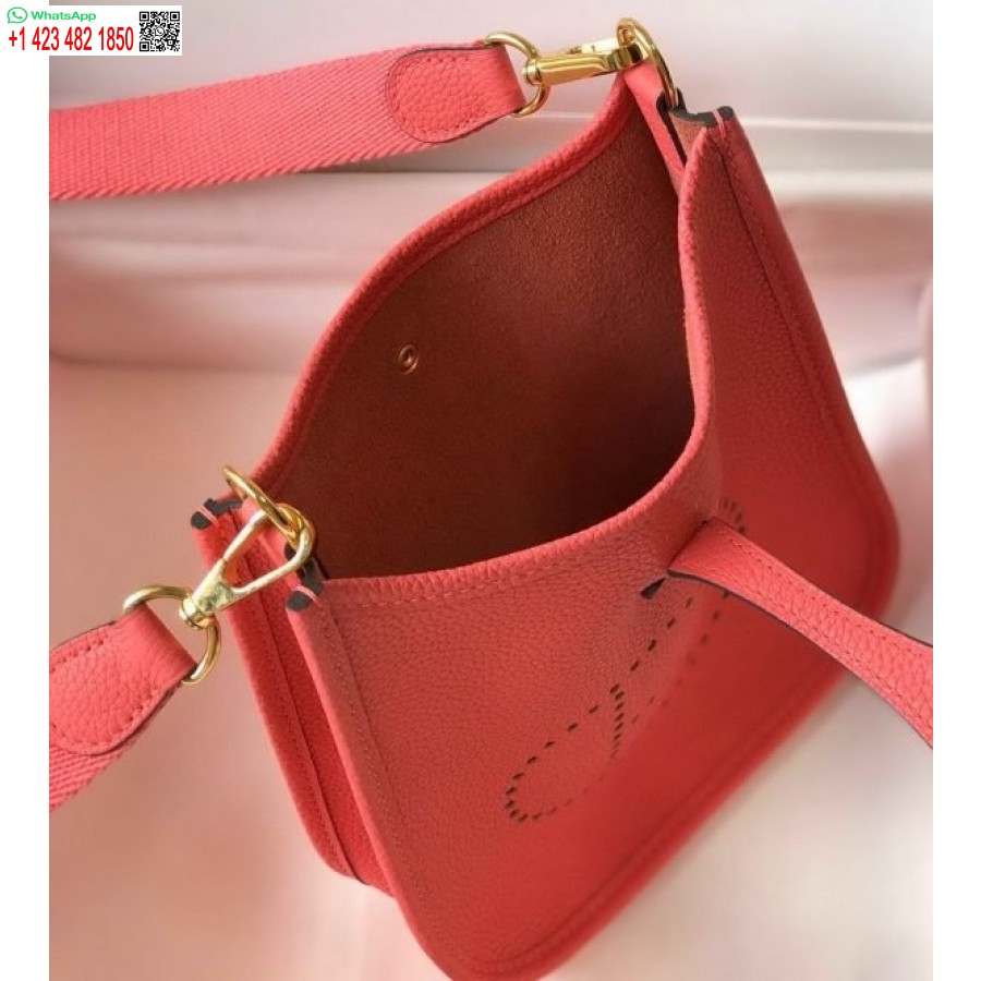 ماکت کیف هرمس Evelyne طراحی کیف کوتاه هرمس 20397 سگک طلایی قرمز