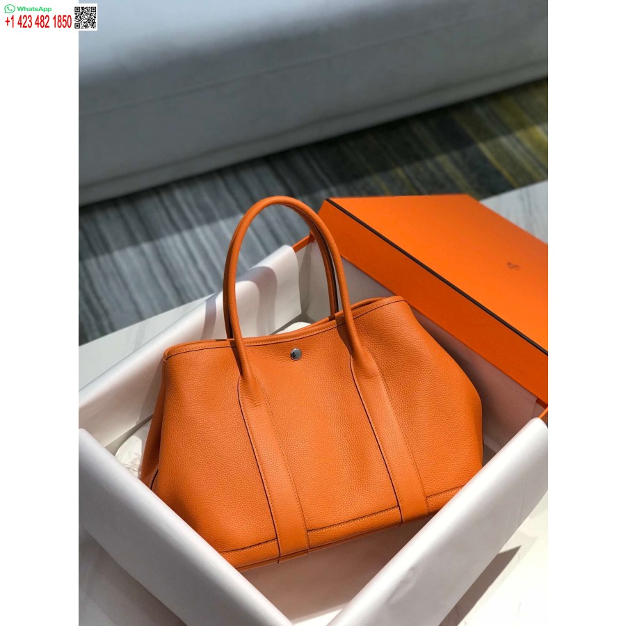 Replica Hermes Orange Clemence Aiapidu 30cm Kott H239039