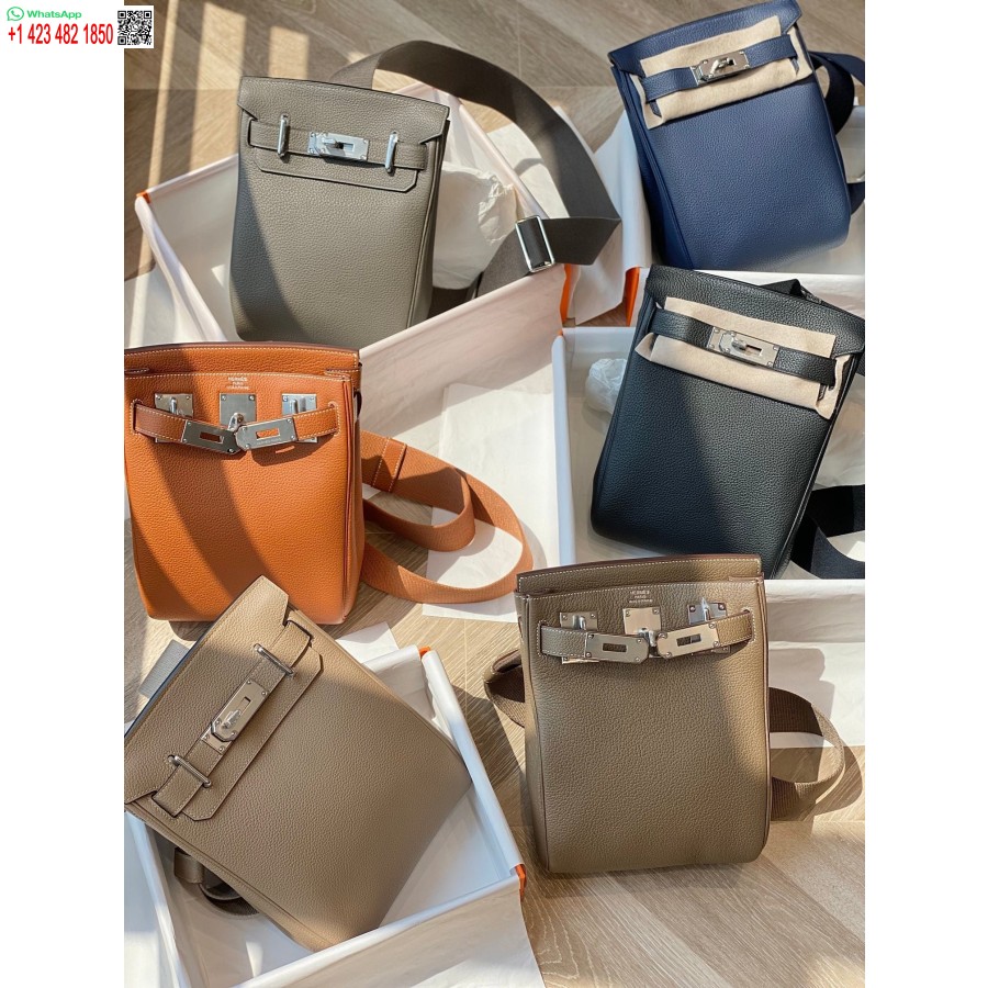 Replika Hermes H083591ck89 Nahrbtnik Hac A Dos Gm Kositrno Siva