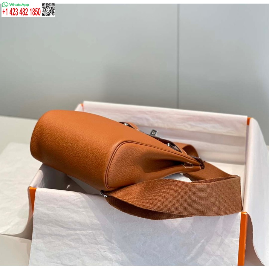 Replika Nahrbtnika Hermes H083591ck89 Hac A Dos Gm Oranžna