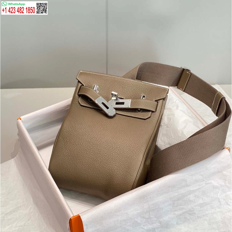 Replika Plecaka Hermes H083591ck89 Hac A Dos Gm, Słoń Szary