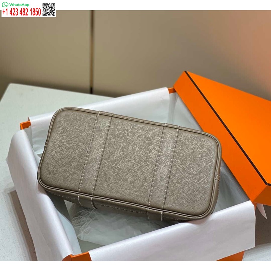 Реплика сумки Hermes Grey Togo среднего размера для садовой вечеринки 36 см H239057