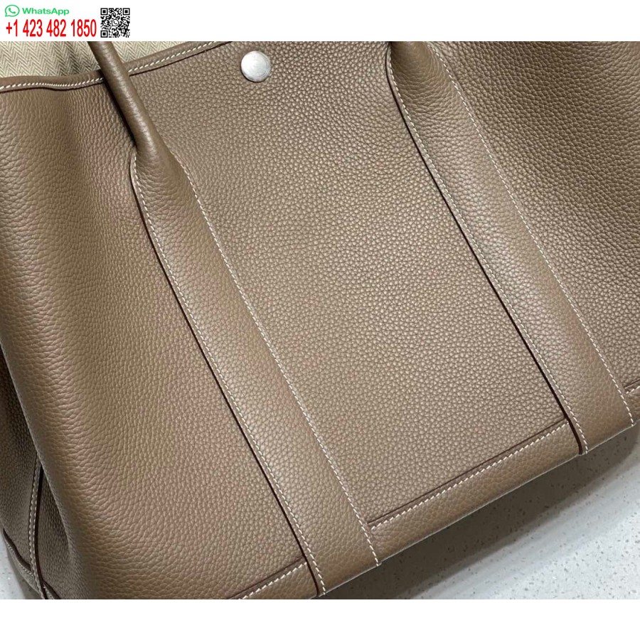 Реплика сумки Hermes Grey Togo среднего размера для садовой вечеринки 36 см H239057