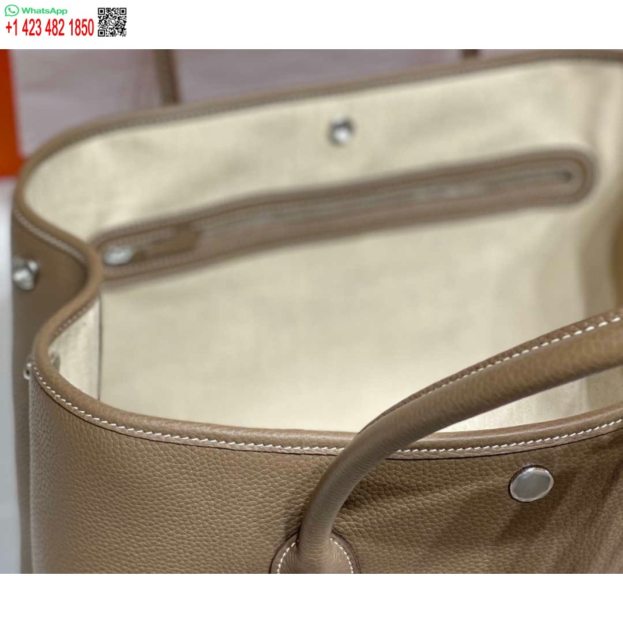 Реплика сумки Hermes Grey Togo среднего размера для садовой вечеринки 36 см H239057