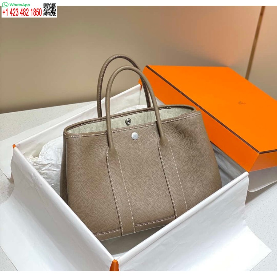 Replica Hermes Grey Clemence Aiapidu 30cm Kott H239044