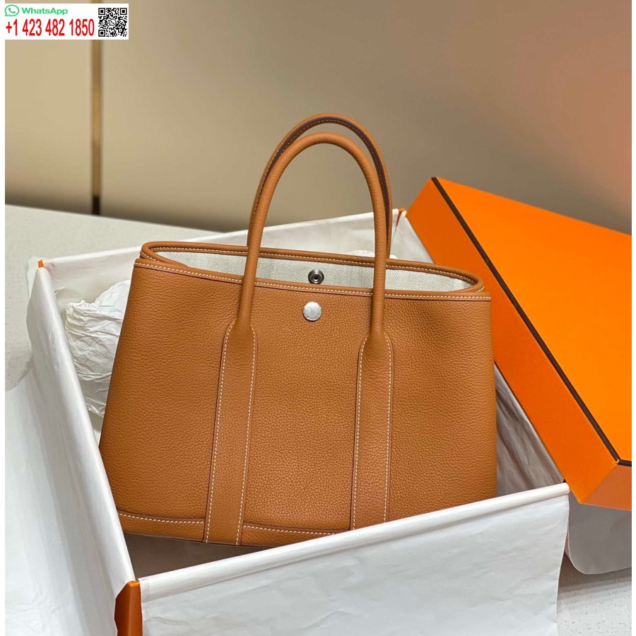 Replica Hermes Brown Clemence Aiapidu 30cm Kott H239043