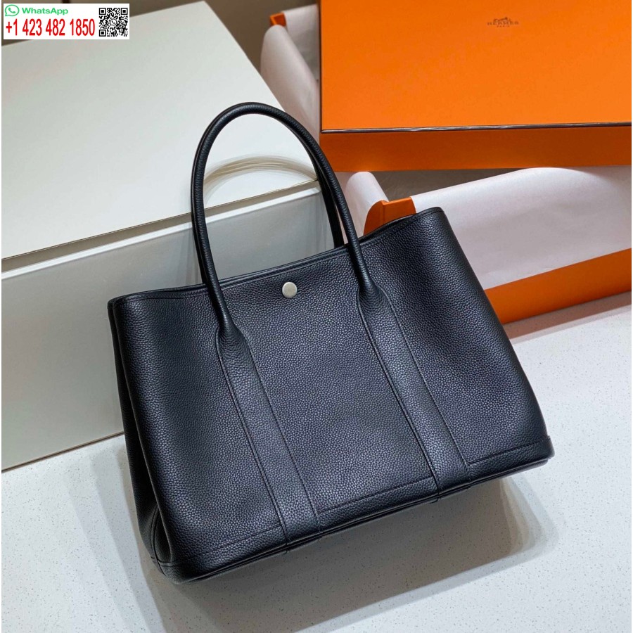 Replica Hermes Black Togo Keskmine Aiapidu 36cm Kott H239055