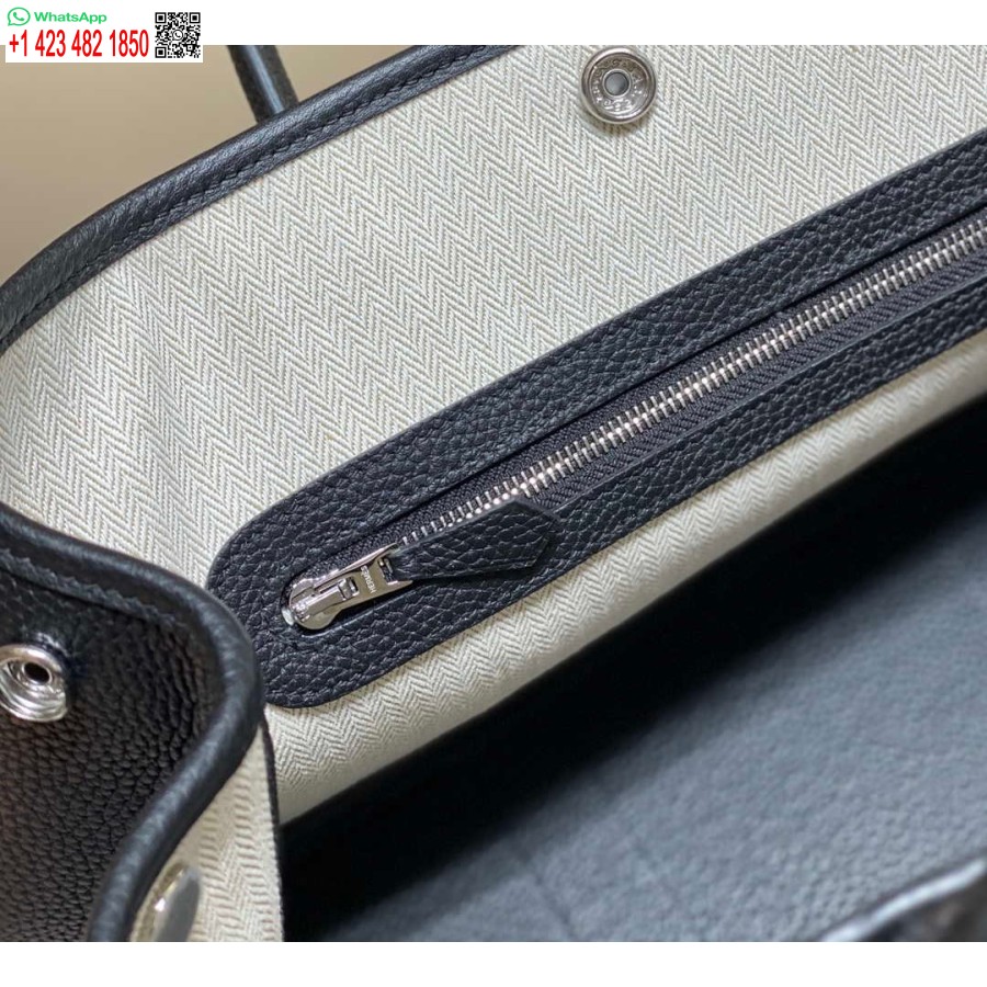 Replica Hermes Blackck Clemence Garden Party 30cm Väska H239047