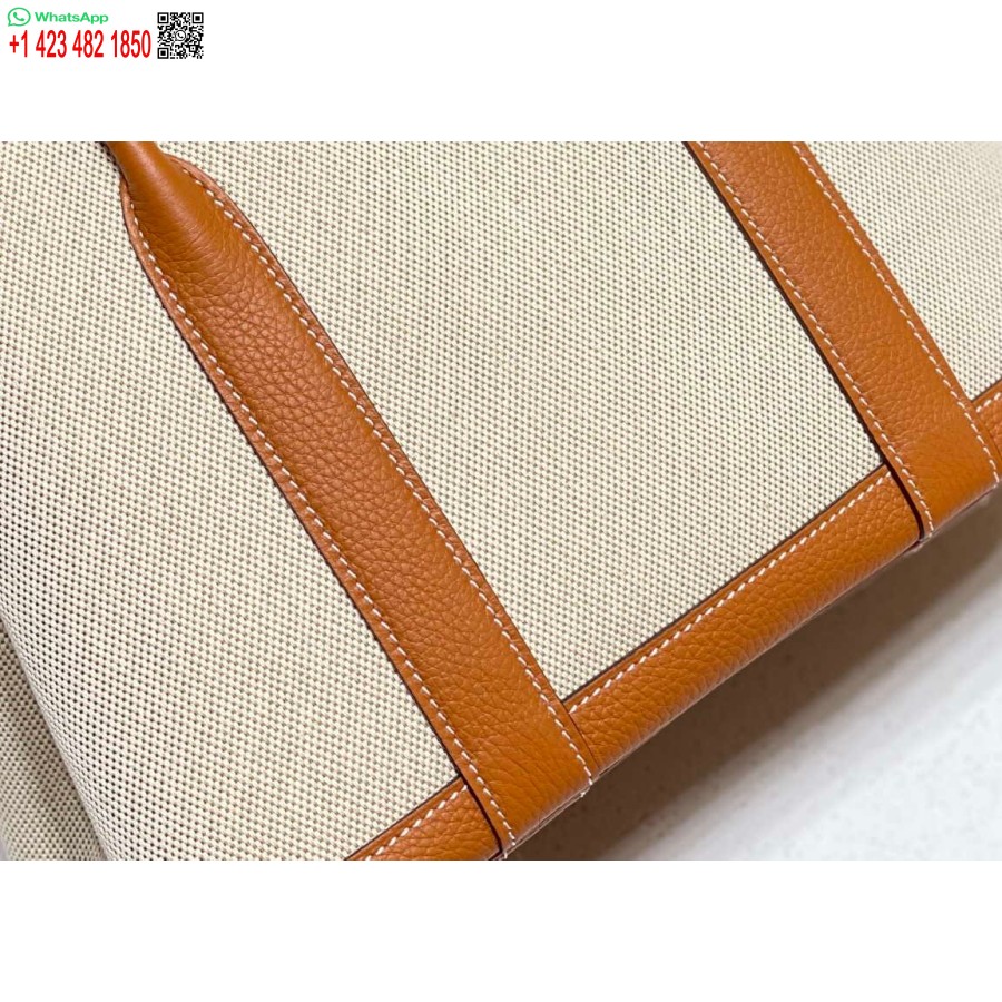 Geanta Replica Hermes Panza Bej Si Piele Maro Garden Party 30cm H239052