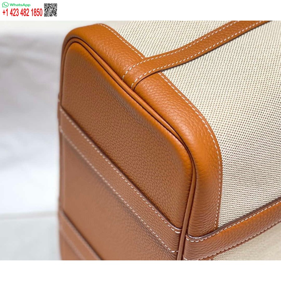 Geanta Replica Hermes Panza Bej Si Piele Maro Garden Party 30cm H239052