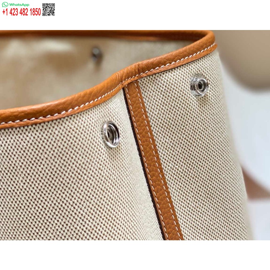 Geanta Replica Hermes Panza Bej Si Piele Maro Garden Party 30cm H239052