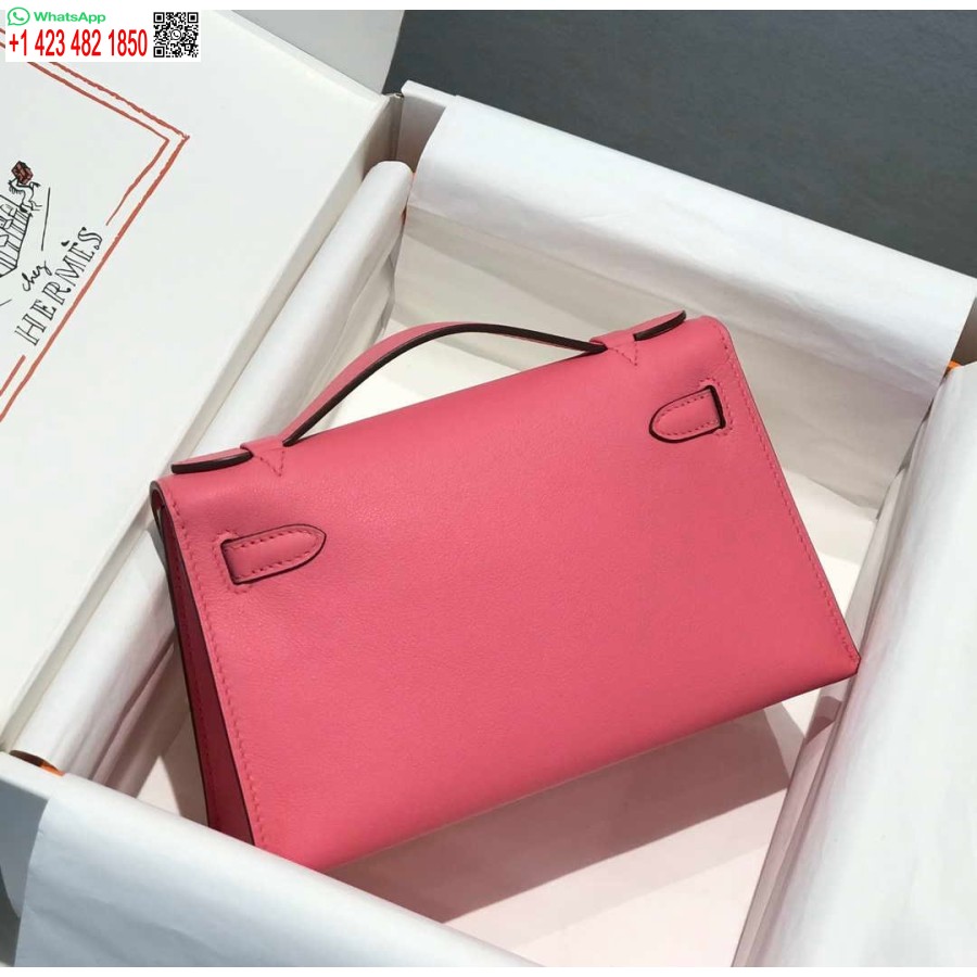 طبق الاصل هيرميس ميني كيلي بوشيت سويفت حقيبة جلدية مخلب الذهب H230250
